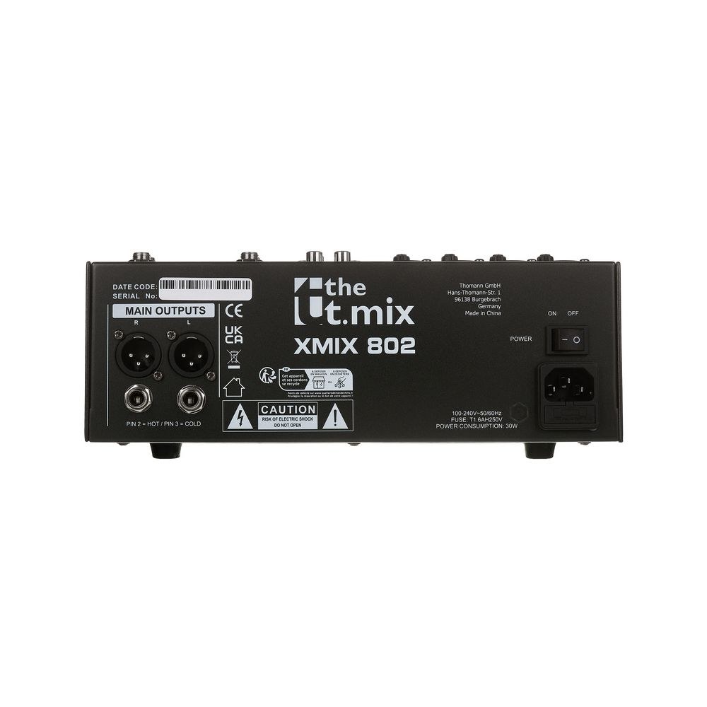 מיקסר 8 ערוצים the t.mix עם USB – 4 כניסות מיקרופון עם פאנטום, EQ 3 ערוצים, יציאת אוזניות 6 המיקסר הקומפקטי של the t.mix – מיקסר, תמונה 6