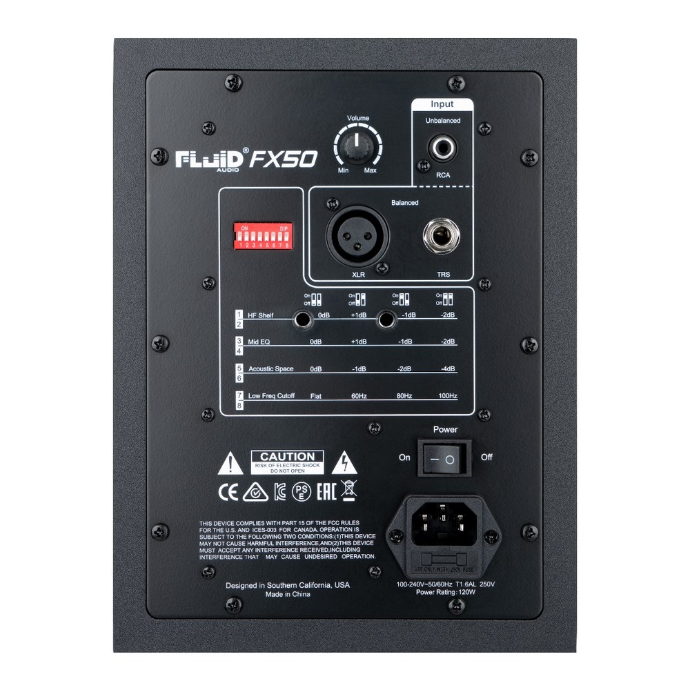 מוניטור אולפני 5 אינץ׳ Fluid Audio FX50 V2 2 מוניטור אולפני 5 אינץ׳ Fluid Audio FX50 V2 – תמונה 2