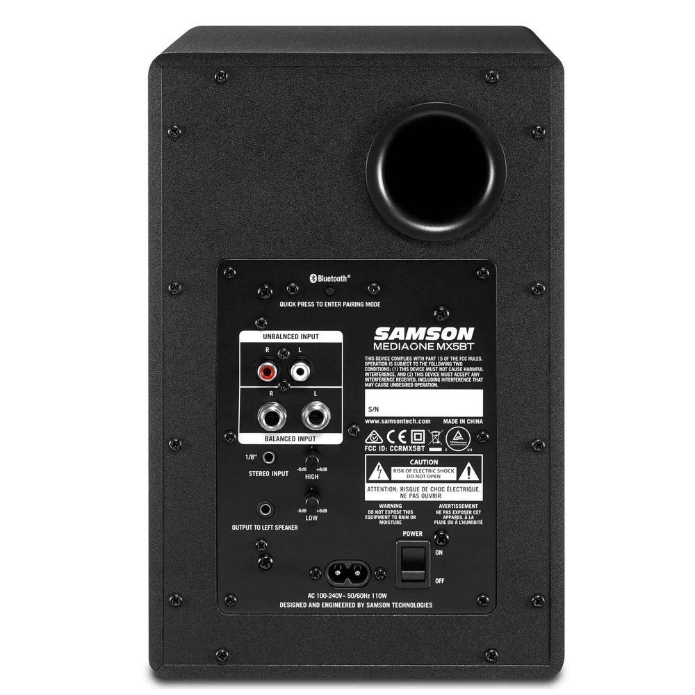 זוג מוניטורים אקטיביים 5 אינץ׳ עם בלוטות׳ SAMSON 2 זוג מוניטורים אקטיביים 5 אינץ׳ עם בלוטות׳ SAMSON – תמונה 2