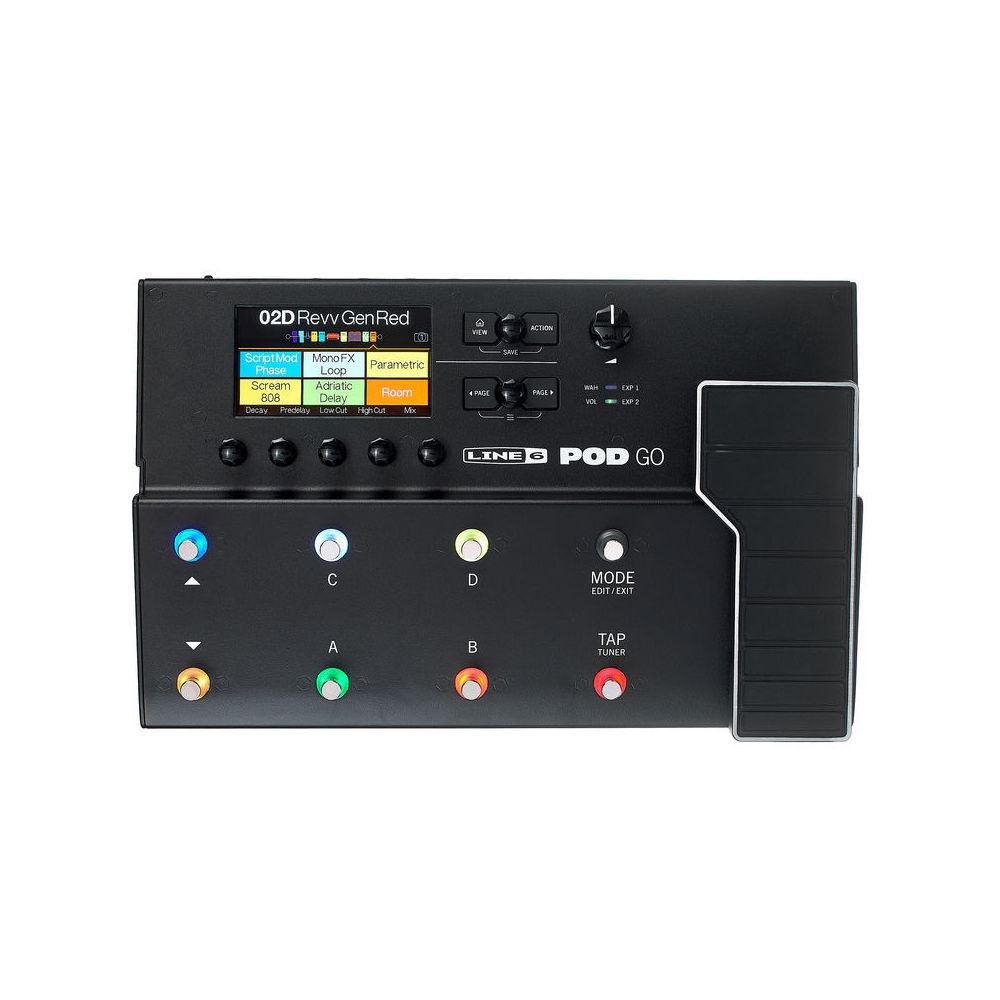 מולטי אפקט לגיטרה Line 6 POD Go – מודלים מ-Helix, דוושת ביטוי ומסך 4.3 אינץ׳ 5 Line 6 POD Go – מולטי אפקט לגיטרה, תמונה 5