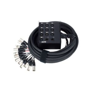 מולטיכבל 10/2 pro snake באורך 10 מ׳ – סטייג׳-בוקס ממתכת, 10 כניסות ו-2 חזרות, מחברי Amphenol (יבוא בלעדי)