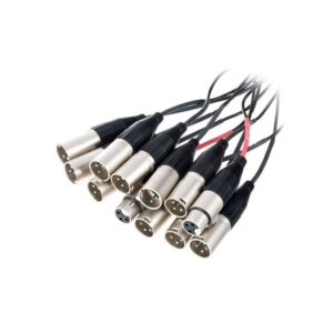מולטיכבל 10/2 pro snake באורך 10 מ׳ – סטייג׳-בוקס ממתכת, 10 כניסות ו-2 חזרות, מחברי Amphenol (יבוא בלעדי)