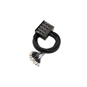 מולטיכבל 12 ערוצים pro snake באורך 10 מ׳ – סטייג׳-בוקס ממתכת, מחברי Amphenol, תוצרת גרמניה