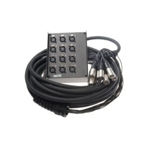 מולטיכבל 12 ערוצים pro snake באורך 15 מ׳ – סטייג׳-בוקס ממתכת, מסוכך בזוגות, תוצרת גרמניה (יבוא בלעדי)