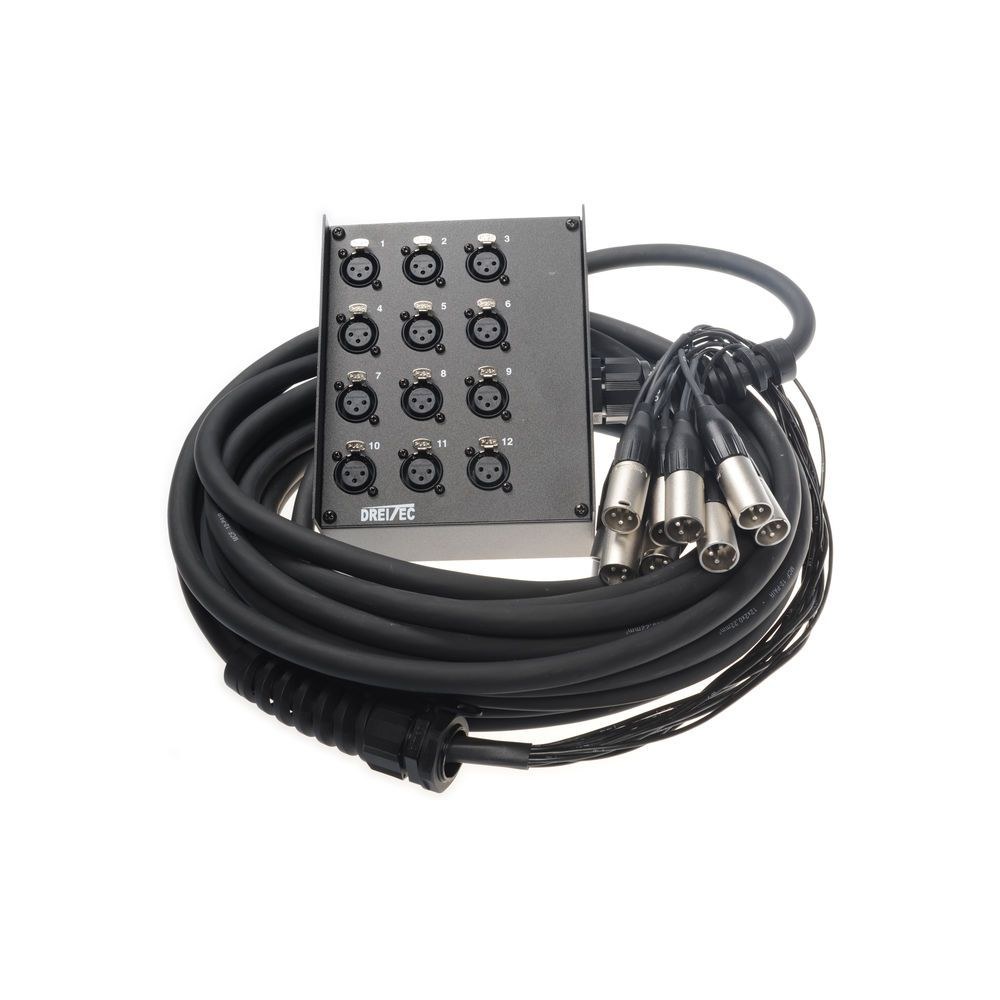 מולטיכבל 12 ערוצים pro snake באורך 15 מ׳ – סטייג׳-בוקס ממתכת, מסוכך בזוגות, תוצרת גרמניה 1 מולטיכבל 12 ערוצים pro snake באורך 15 מ׳ – סטייג׳-בוקס ממתכת, מסוכך בזוגות, תוצרת גרמניה