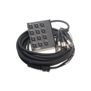 מולטיכבל 12 ערוצים pro snake באורך 15 מ׳ – סטייג׳-בוקס ממתכת, מסוכך בזוגות, תוצרת גרמניה (יבוא בלעדי)