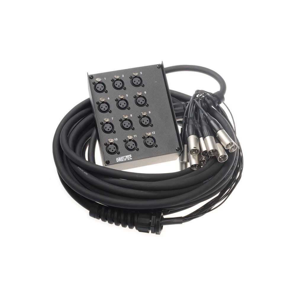 מולטיכבל 12 ערוצים pro snake באורך 15 מ׳ – סטייג׳-בוקס ממתכת, מסוכך בזוגות, תוצרת גרמניה 2 המולטיכבל 12/0 באורך 15 מ׳ – מולטיכבל עם סטייג׳-בוקס, תמונה 2