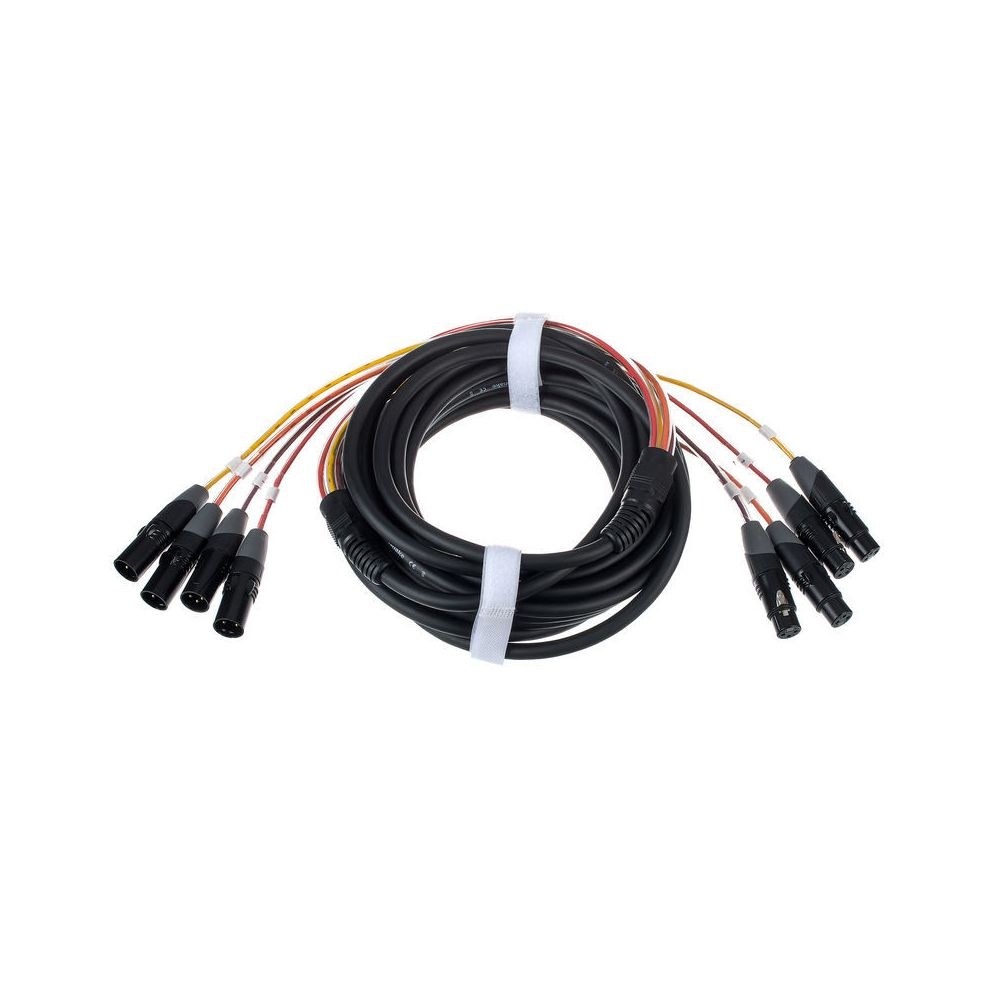 כבל מולטי 4 ערוצים pro snake באורך 10 מ׳ – XLR נקבה ל-XLR זכר, ערוצים ממוספרים בצבעים 1 כבל מולטי 4 ערוצים pro snake באורך 10 מ׳ – XLR נקבה ל-XLR זכר, ערוצים ממוספרים בצבעים