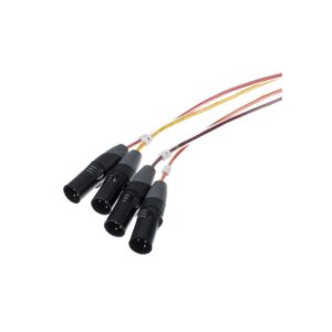 כבל מולטי 4 ערוצים pro snake באורך 10 מ׳ – XLR נקבה ל-XLR זכר, ערוצים ממוספרים בצבעים (יבוא בלעדי)