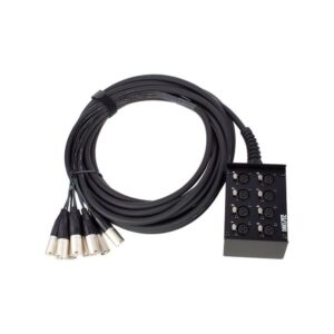 מולטיכבל 8 ערוצים pro snake באורך 10 מ׳ – סטייג׳-בוקס ממתכת, מחברי Amphenol, תוצרת גרמניה