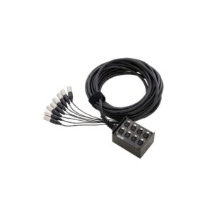 מולטיכבל 8 ערוצים pro snake באורך 15 מ׳ – סטייג׳-בוקס ממתכת, מחברי Amphenol מבית Neutrik