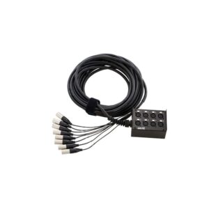מולטיכבל 8 ערוצים pro snake באורך 15 מ׳ – סטייג׳-בוקס ממתכת, מחברי Amphenol מבית Neutrik (יבוא בלעדי)