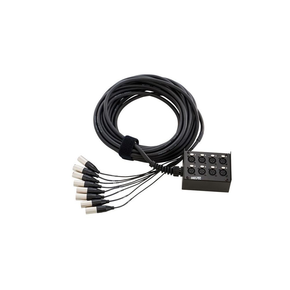 מולטיכבל 8 ערוצים pro snake באורך 15 מ׳ – סטייג׳-בוקס ממתכת, מחברי Amphenol מבית Neutrik 2 המולטיכבל 8/0 באורך 15 מ׳ – מולטיכבל עם סטייג׳-בוקס, תמונה 2
