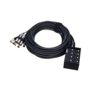 מולטיכבל 8 ערוצים pro snake באורך 20 מ׳ – סטייג׳-בוקס ממתכת, מחברי Amphenol מבית Neutrik