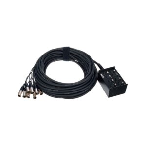 מולטיכבל 8 ערוצים pro snake באורך 20 מ׳ – סטייג׳-בוקס ממתכת, מחברי Amphenol מבית Neutrik (יבוא בלעדי)