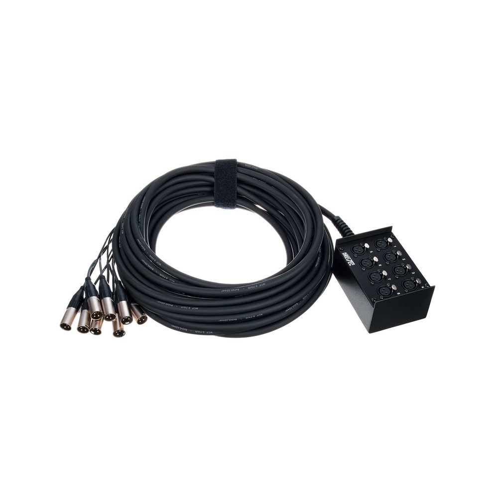 מולטיכבל 8 ערוצים pro snake באורך 20 מ׳ – סטייג׳-בוקס ממתכת, מחברי Amphenol מבית Neutrik 2 המולטיכבל 8/0 באורך 20 מ׳ – מולטיכבל עם סטייג׳-בוקס, תמונה 2