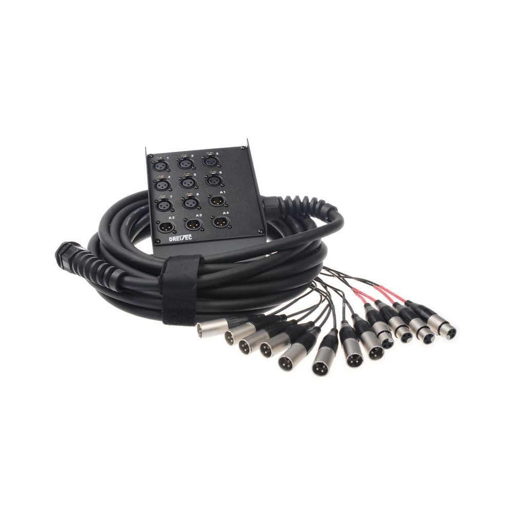 מולטיכבל 8/4 pro snake באורך 10 מ׳ – סטייג׳-בוקס ממתכת, 8 כניסות ו-4 חזרות, מחברי Amphenol 5 המולטיכבל 8/4 באורך 10 מ׳ – מולטיכבל עם סטייג׳-בוקס, תמונה 5
