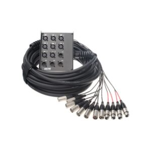 מולטיכבל 8/4 pro snake באורך 15 מ׳ – סטייג׳-בוקס ממתכת, ‏8 כניסות ו-4 חזרות, תוצרת גרמניה (יבוא בלעדי)