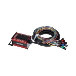 מולטיכבל 8 ערוצים pro snake באורך 10 מ׳ עם קופסת במה – צבעים ומספרים לכל ערוץ (יבוא בלעדי)