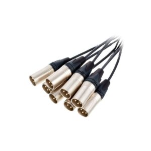 כבל מולטי 8 ערוצים pro snake באורך 5 מ׳ – 8 XLR נקבה ל-8 XLR זכר, מחברי Neutrik, תוצרת גרמניה (יבוא בלעדי)