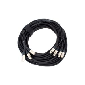 מולטיכבל XLR pro snake באורך 40 מ׳ – 3 ערוצים וערוץ חזרה, מחברי Neutrik, ענפי פיצול 40 ס״מ