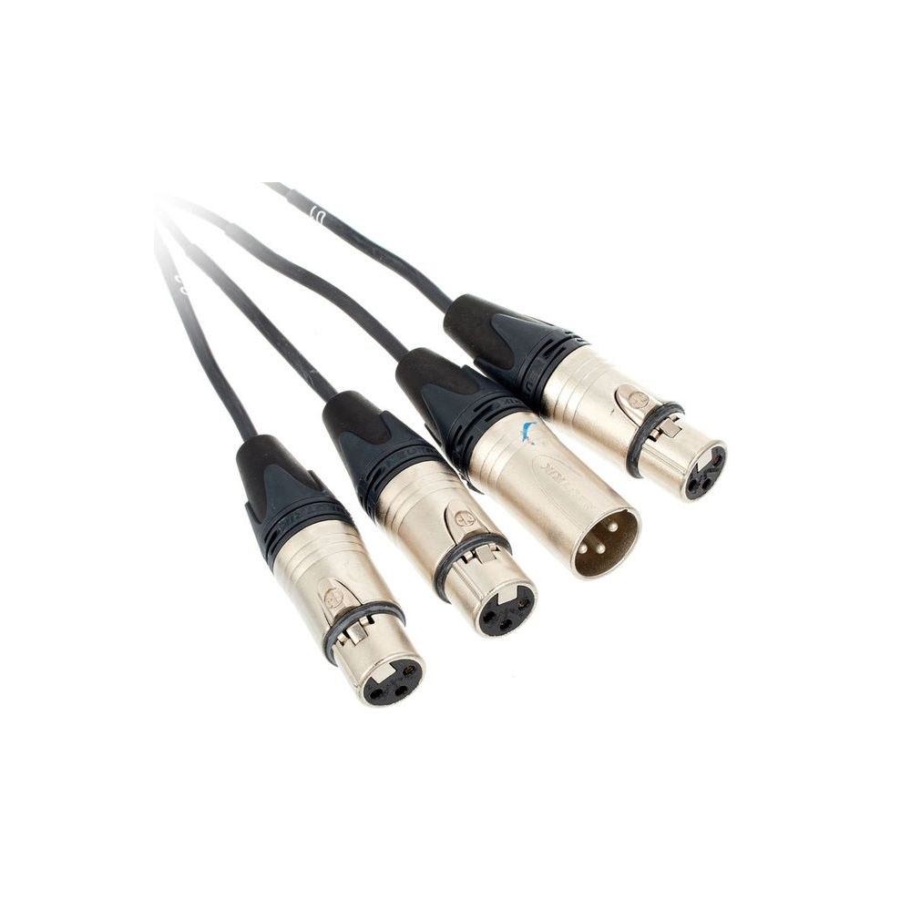 מולטיכבל XLR pro snake באורך 40 מ׳ – 3 ערוצים וערוץ חזרה, מחברי Neutrik, ענפי פיצול 40 ס״מ 5 מולטיכבל ה-XLR באורך 40 מ׳ – מולטיכבל XLR, תמונה 5