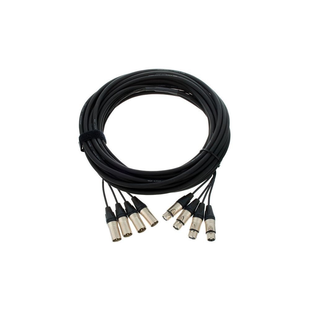 מולטיכבל XLR 4 ערוצים pro snake באורך 15 מ׳ – זכר לנקבה, מחברי Neutrik, מפצלים של 40 ס״מ 1 מולטיכבל XLR 4 ערוצים pro snake באורך 15 מ׳ – זכר לנקבה, מחברי Neutrik, מפצלים של 40 ס״מ