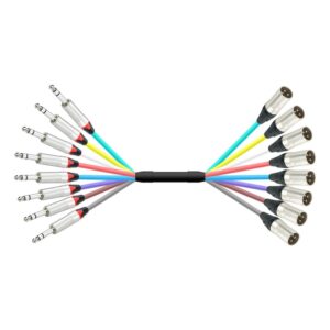 מולטי כבל 8 ערוצים ABC Cables MS006-8-9M באורך 9 מטר XLR ל-PL