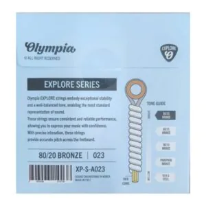 מארז 6 מיתרי G שלישי 0.023 לגיטרה אקוסטית – Olympia XP-S-A023