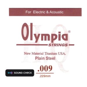 מארז 6 מיתרי E ראשון 0.009 לגיטרה חשמלית – Olympia HQE-009