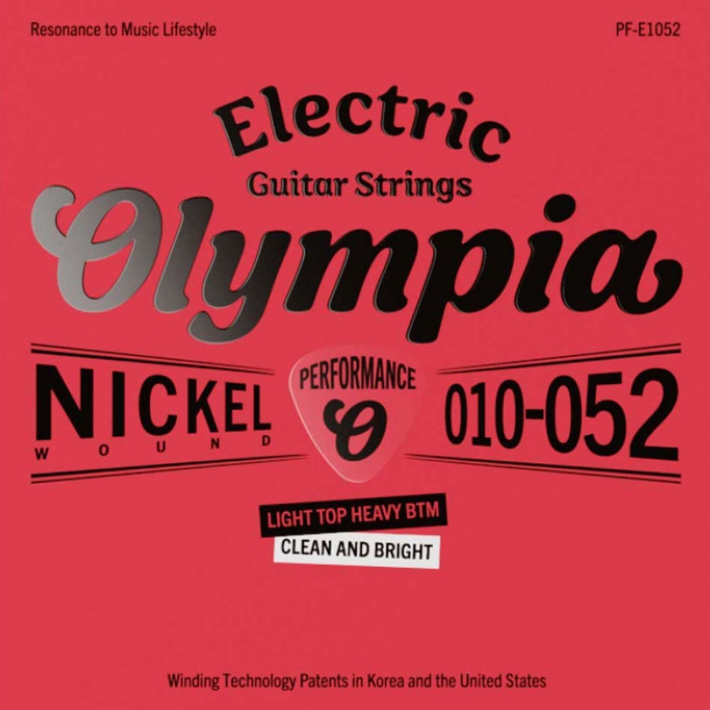 סט מיתרים לגיטרה חשמלית 10–52 – Performance – Olympia PF-E1052 3 סט מיתרים לגיטרה חשמלית 10–52 – Performance – Olympia PF-E1052 – תמונה 2
