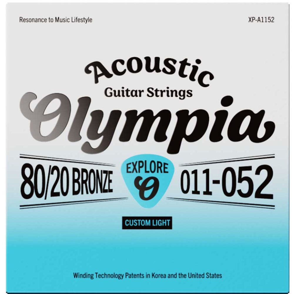 סט מיתרים לגיטרה אקוסטית 11–52 – פוספור ברונזה – Olympia XP-A1152/P 3 סט מיתרים לגיטרה אקוסטית 11–52 – פוספור ברונזה – Olympia XP-A1152/P – תמונה 2