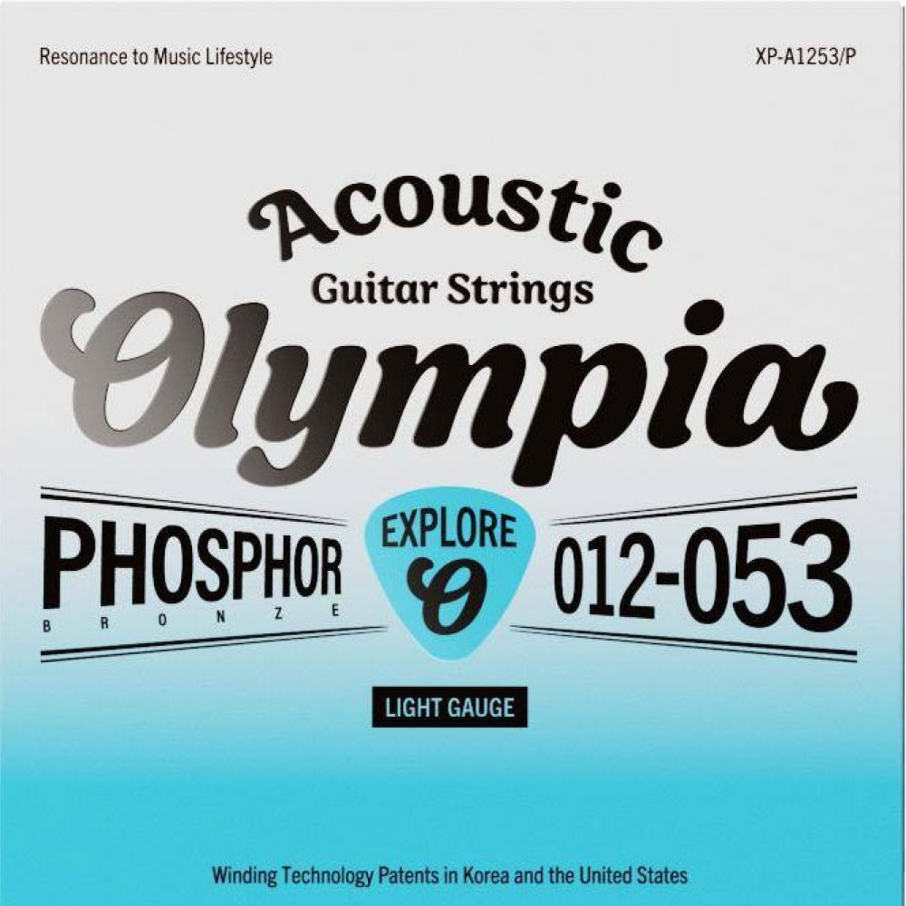 סט מיתרים לגיטרה אקוסטית 12–53 – פוספור ברונזה – Olympia XP-A1253/P 3 סט מיתרים לגיטרה אקוסטית 12–53 – פוספור ברונזה – Olympia XP-A1253/P – תמונה 2