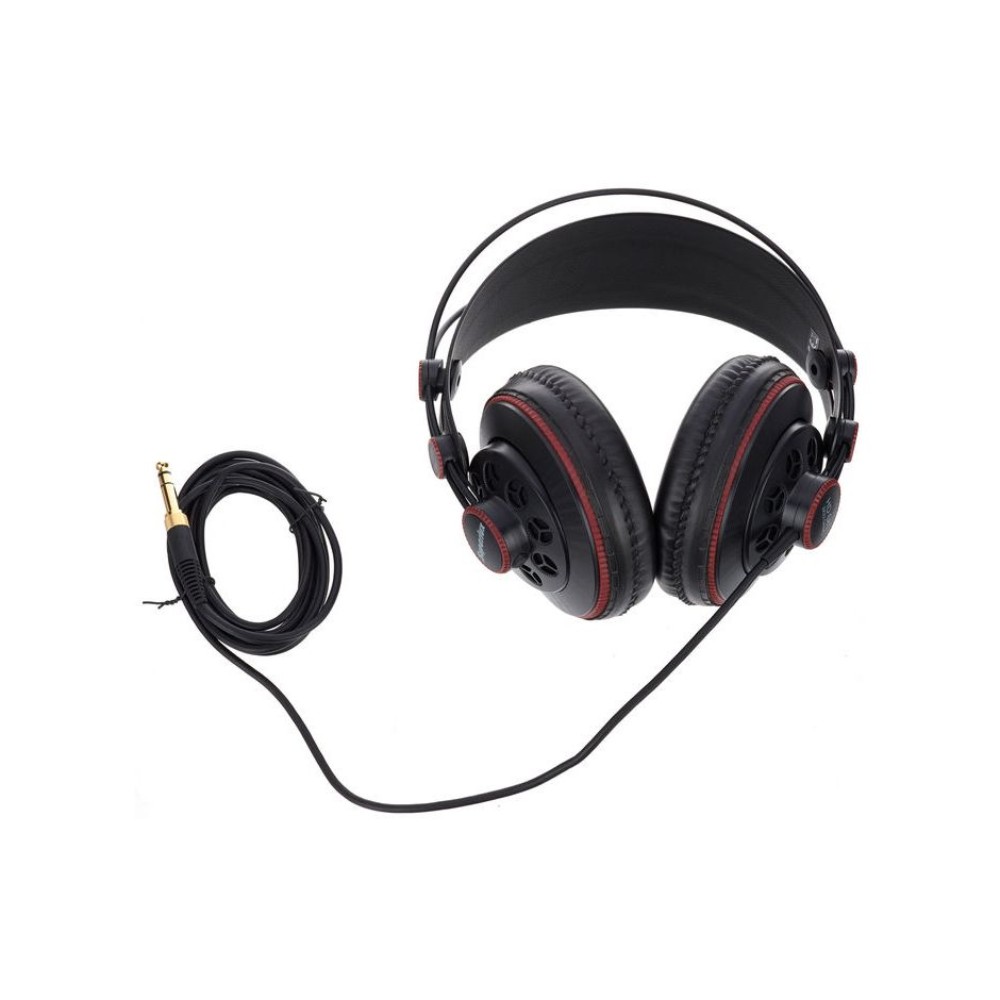 אוזניות אולפן Superlux HD681 חצי פתוחות – דרייבר 50 מ״מ, מתאם 6.3 ותיק 4 Superlux HD681 עם כבל 2.5 מטר ותקע 3.5 מ״מ