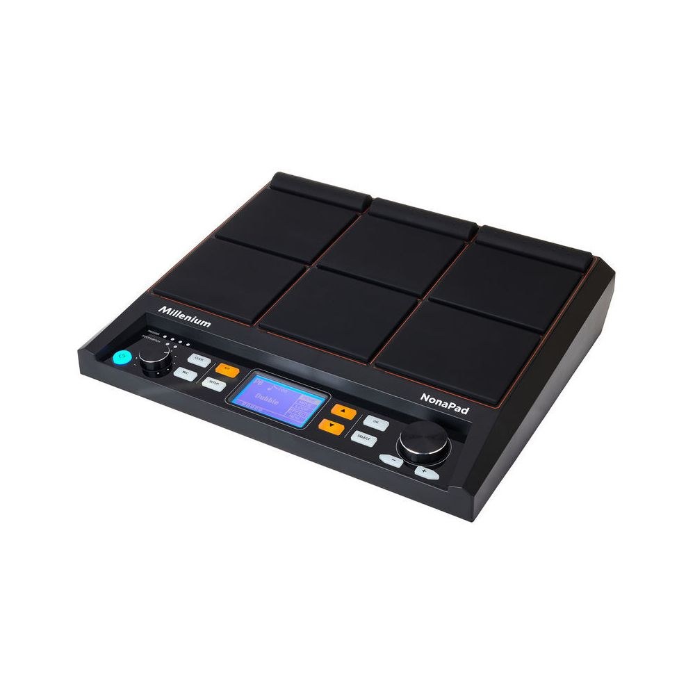 פד דגימות לתופים Millenium NonaPad – 9 פדים, 592 סאונדים, 30 ערכות, סמפלים משלכם, MIDI (יבוא בלעדי) 1 פד דגימות לתופים Millenium NonaPad – 9 פדים, 592 סאונדים, 30 ערכות, סמפלים משלכם, MIDI