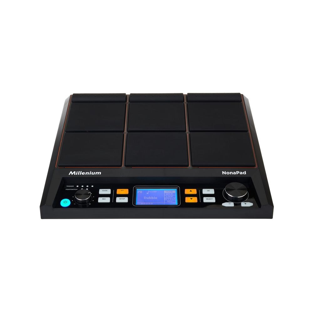 פד דגימות לתופים Millenium NonaPad – 9 פדים, 592 סאונדים, 30 ערכות, סמפלים משלכם, MIDI (יבוא בלעדי) 2 פד הדגימות NonaPad – פד דגימות לתופים, תמונה 2
