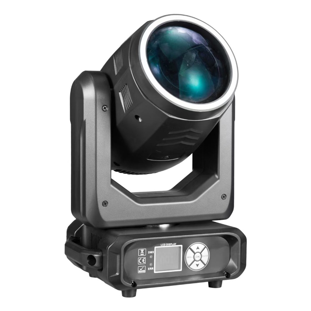 פנס ראש נע בים Shadow MH-295 – נורת 295W עם טבעת לד RGB ו-2 פריזמות 1 פנס ראש נע בים Shadow MH-295 עם טבעת לד RGB