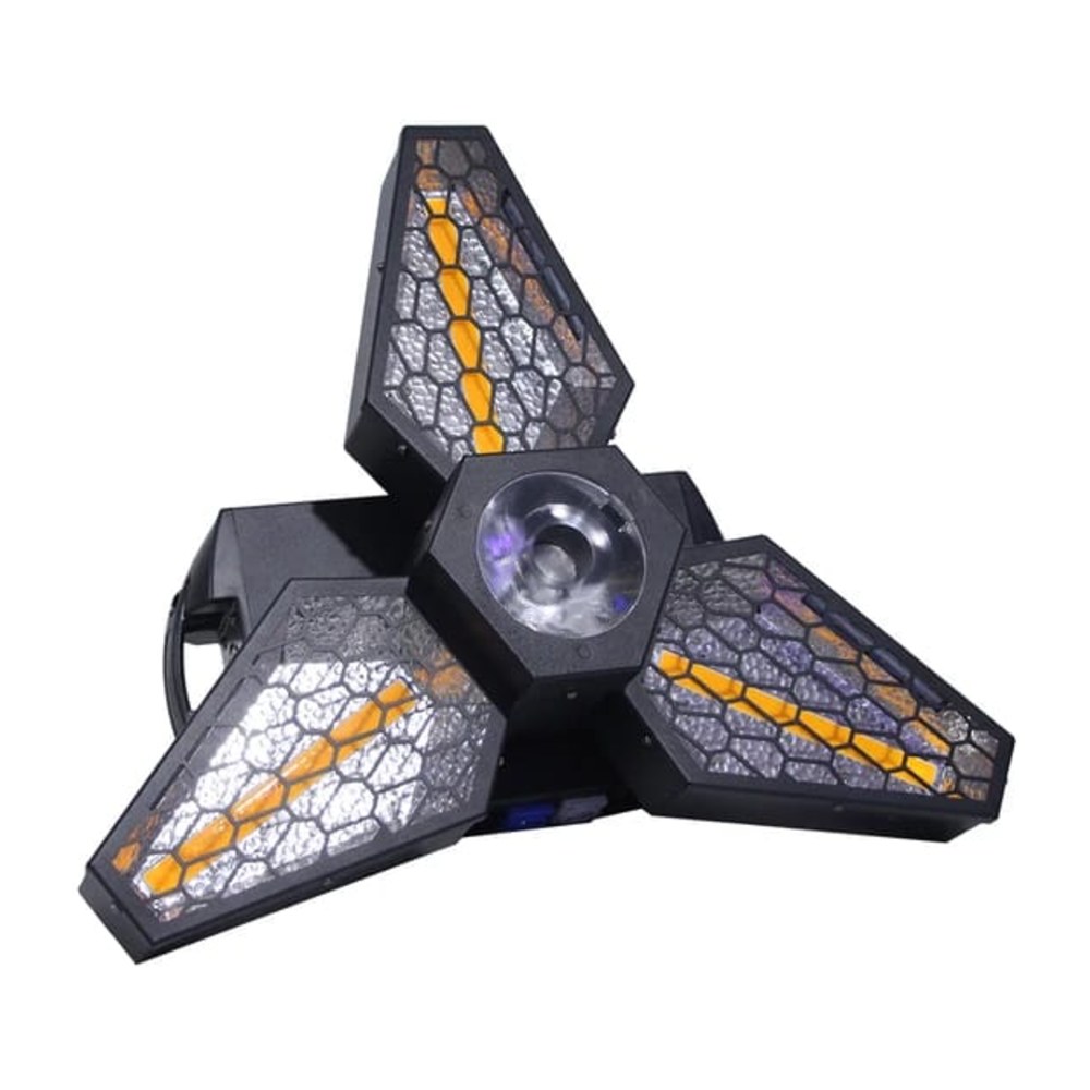 פנס אפקט ממונע Shadow Mantis – 3 צלעות בלבן חם ו-RGB, סגנון רטרו 1 פנס אפקט ממונע Shadow Mantis עם 3 צלעות