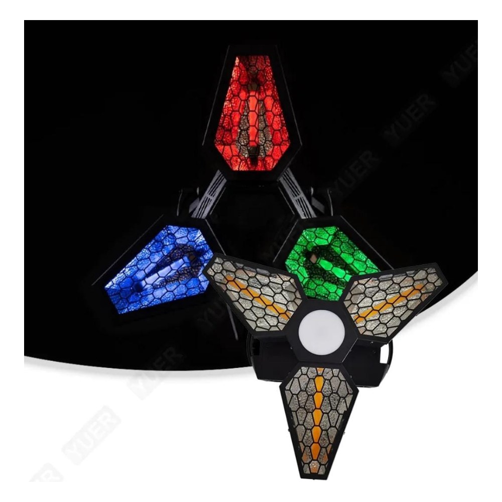 פנס אפקט ממונע Shadow Mantis – 3 צלעות בלבן חם ו-RGB, סגנון רטרו 4 פנס אפקט ממונע Shadow Mantis עם 3 צלעות – תמונה 4