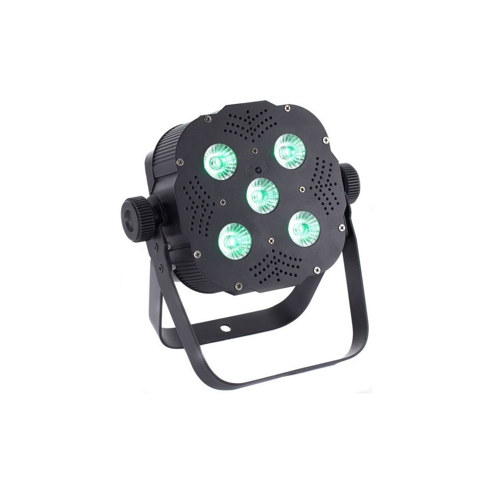 פנס PAR לד קומפקטי Stairville 5×8W RGB ולבן חם – זווית 45°, שלט רחוק, DMX ומצב מוזיקה 4 פנס ה-PAR עם הלבן החם – פנס PAR לד קומפקטי, תמונה 4