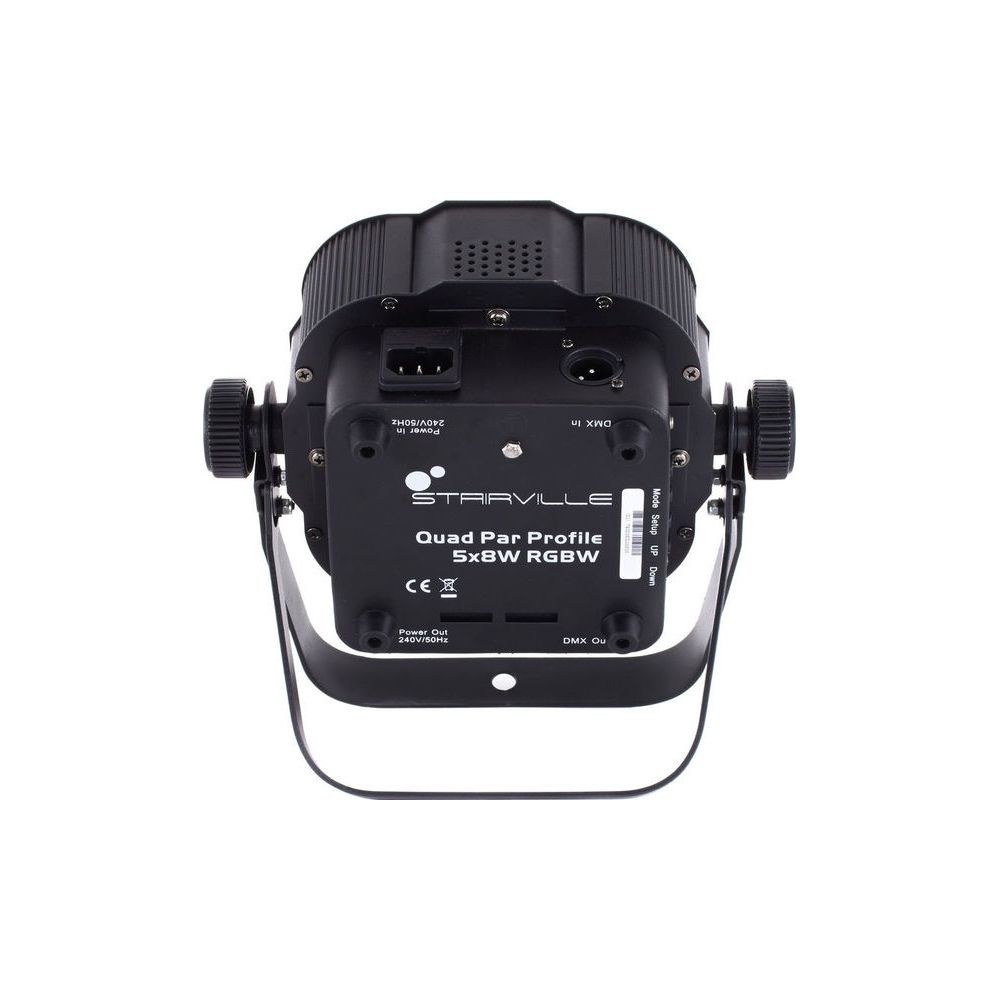 פנס PAR לד קומפקטי Stairville 5×8W RGB ולבן חם – זווית 45°, שלט רחוק, DMX ומצב מוזיקה 5 פנס ה-PAR עם הלבן החם – פנס PAR לד קומפקטי, תמונה 5