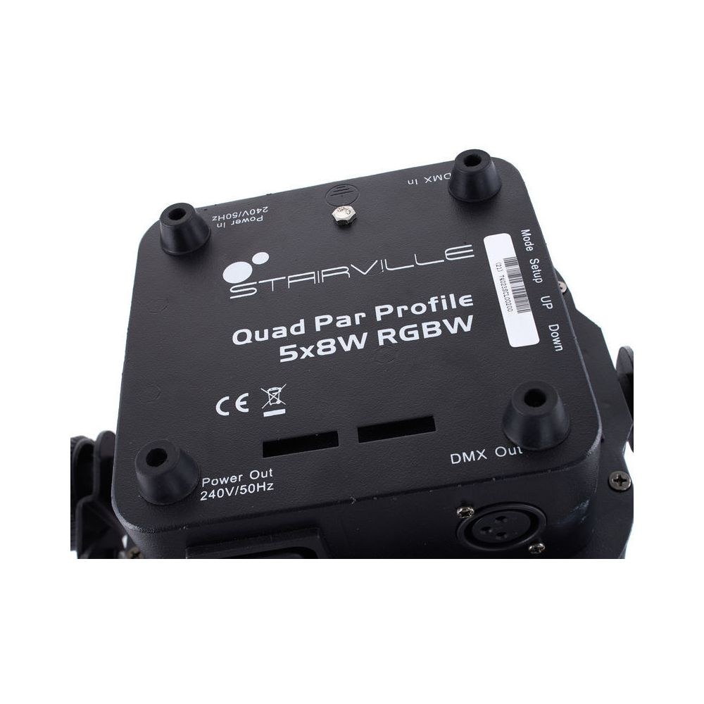 פנס PAR לד קומפקטי Stairville 5×8W RGB ולבן חם – זווית 45°, שלט רחוק, DMX ומצב מוזיקה 7 פנס ה-PAR עם הלבן החם – פנס PAR לד קומפקטי, תמונה 7