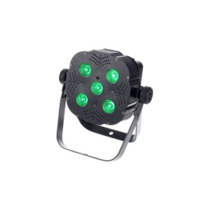 פנס PAR לד קומפקטי Stairville 5×8W RGBW – זווית 25°, שלט רחוק, DMX ומצב מוזיקה (יבוא בלעדי)