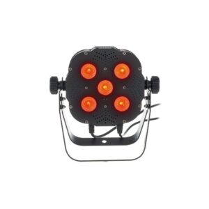 פנס PAR לד קומפקטי Stairville 5×8W RGBW – זווית 45°, שלט רחוק, DMX ומצב מוזיקה