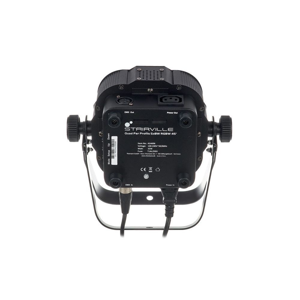 פנס PAR לד קומפקטי Stairville 5×8W RGBW – זווית 45°, שלט רחוק, DMX ומצב מוזיקה 4 פנס ה-PAR הקומפקטי הרחב – פנס PAR לד קומפקטי, תמונה 4