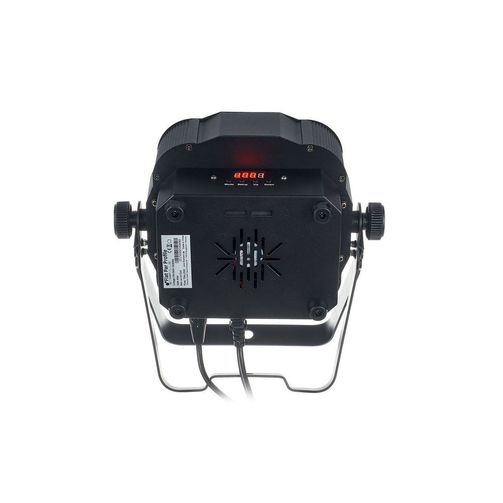 פנס PAR שטוח Stairville 18×3W RGB – זווית 25°, שלט רחוק, DMX ומוזיקה, תושבת כפולה 4 הפנס השטוח 18 לדים – פנס PAR לד, תמונה 4