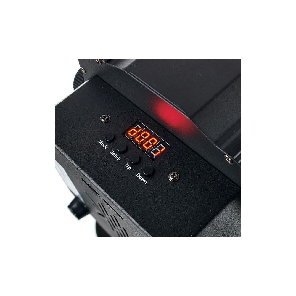 פנס PAR שטוח Stairville 18×3W RGB – זווית 25°, שלט רחוק, DMX ומוזיקה, תושבת כפולה 7 הפנס השטוח 18 לדים – פנס PAR לד, תמונה 7