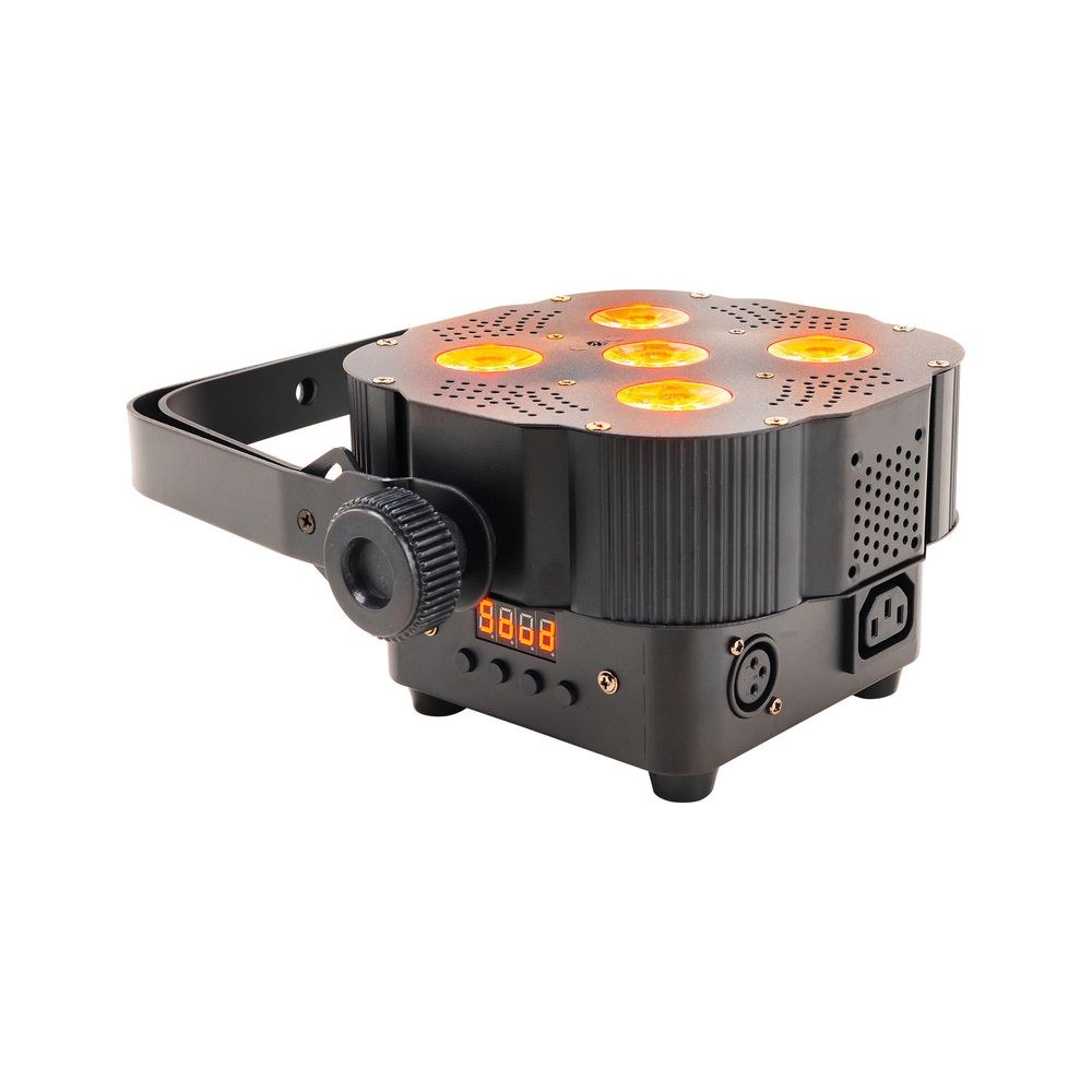 פנס PAR שטוח Stairville 5×3W RGB – זווית 25°, בלי מאוורר, שלט רחוק, DMX ומוזיקה 5 הפנס השטוח – פנס PAR לד, תמונה 5