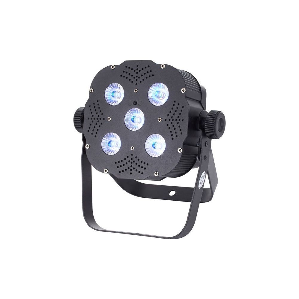 פנס PAR שטוח Stairville 5×3W RGB – זווית רחבה 40°, בלי מאוורר, שלט רחוק, DMX ומוזיקה 5 הפנס השטוח בזווית הרחבה – פנס PAR לד, תמונה 5