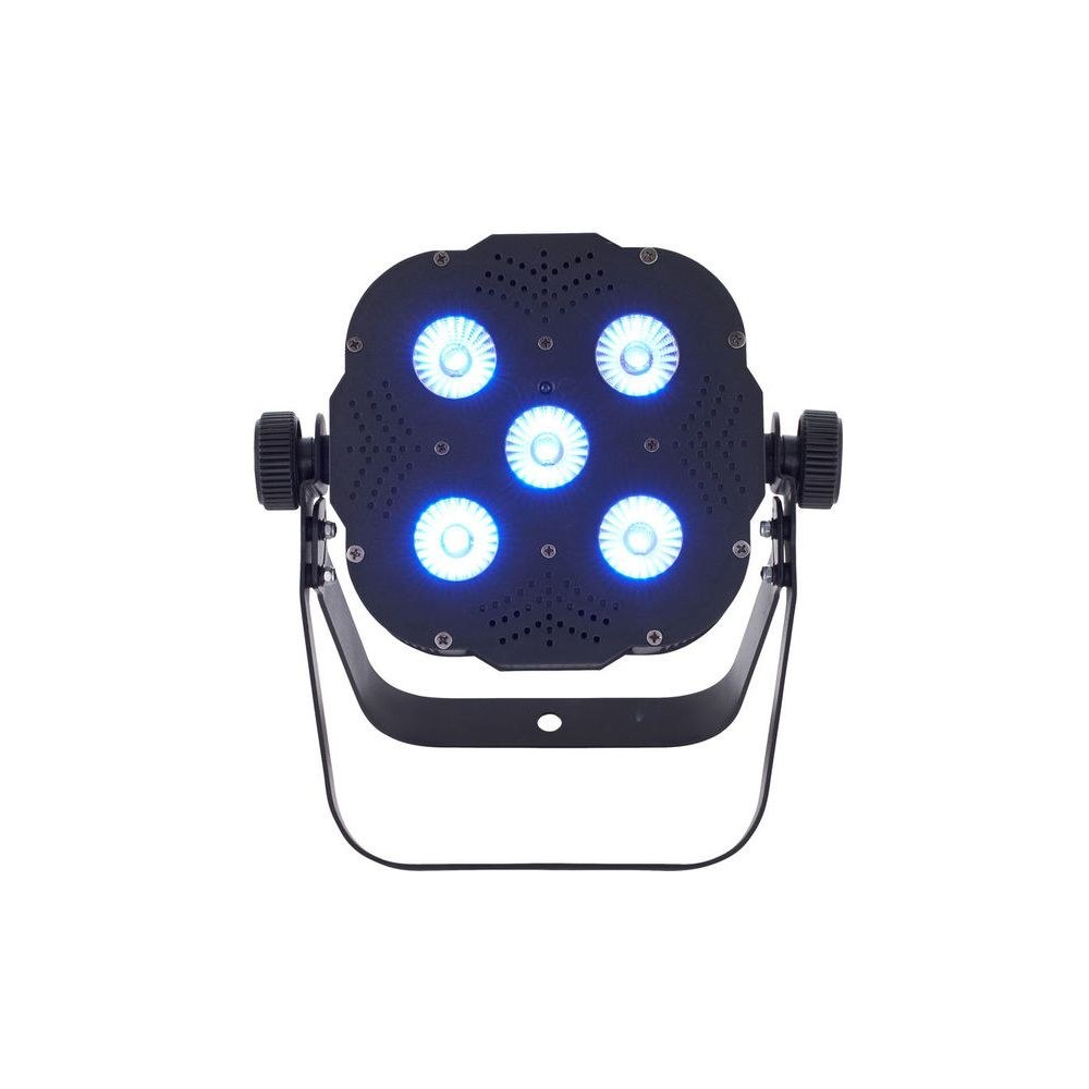 פנס PAR שטוח Stairville 5×3W RGB – זווית רחבה 40°, בלי מאוורר, שלט רחוק, DMX ומוזיקה 6 הפנס השטוח בזווית הרחבה – פנס PAR לד, תמונה 6